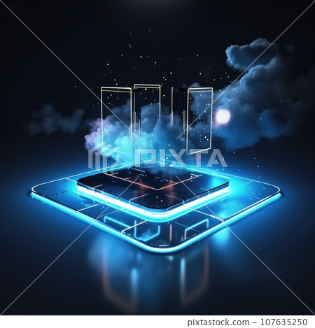 Cloud computing transfer big data on internet. futuristic digital technology .Generative AI Cloud computing transfer big data on internet. futuristic digital technology .Generative AI 107635250
