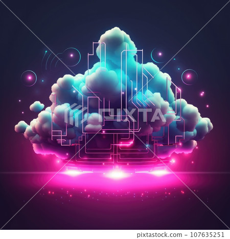 Cloud computing transfer big data on internet. futuristic digital technology .Generative AI Cloud computing transfer big data on internet. futuristic digital technology .Generative AI 107635251