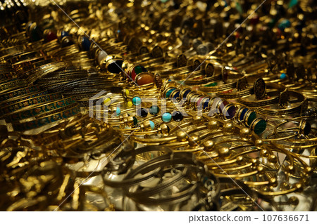 Golden jewelry bracelets Golden jewelry bracelets 107636671