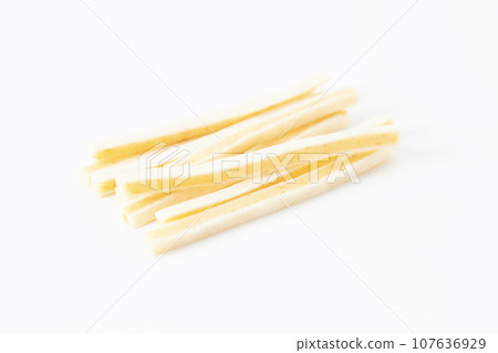 Cheese cod white background 107636929