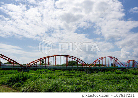 Aqueduct bridge spanning Sukawa Aqueduct bridge spanning Sukawa 107637231