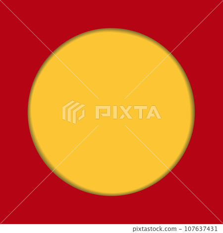 Round paper cut backdrop in trendy mexican bright shades. Copy space. Template for lettering, cards 107637431