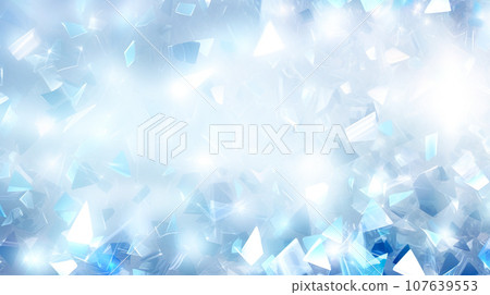 Blue jewel-like sparkling background "AI generated image" 107639553