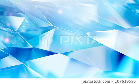 Blue jewel-like sparkling background "AI generated image" 107639556