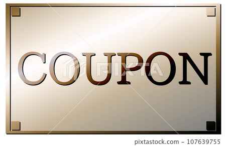 Fashionable coupon illustration 107639755