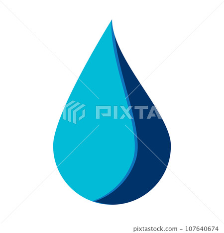 Water drop logo Water drop logo 107640674
