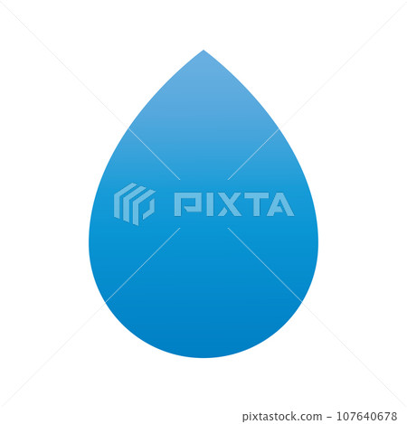 Water drop logo Water drop logo 107640678