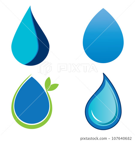 Water drop logo 107640682