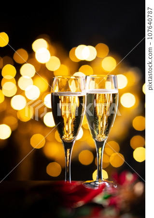 celebrate christmas with champagne celebrate christmas with champagne 107640787