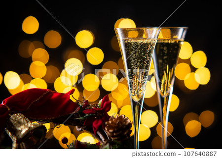 celebrate christmas with champagne celebrate christmas with champagne 107640887