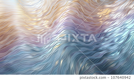 AI art shining wavy paint Shining wavy paint 107640942