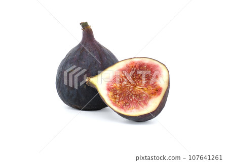 Fresh figs isolated over white background Fresh figs isolated over white background 107641261