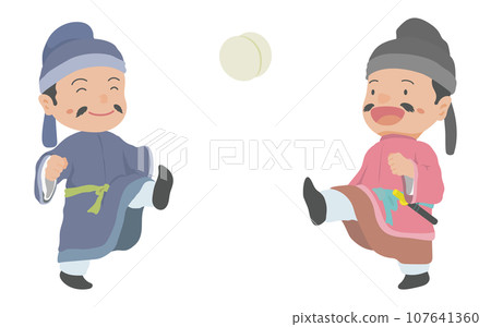 日本古代貴族享受kemari 日本古代貴族享受kemari 107641360