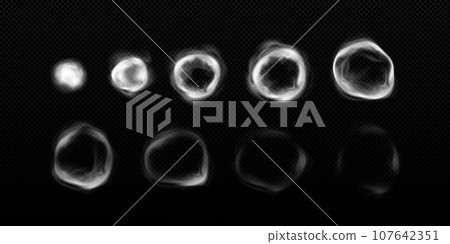 Circle shape smoke puff cloud to animate vector Circle shape smoke puff cloud to animate vector 107642351
