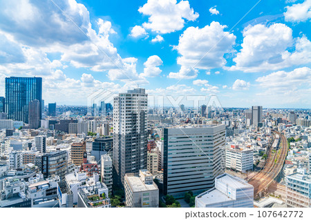 [Tokyo] Shinjuku cityscape seen from Tokyu Kabukicho Tower 107642772