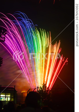 Fireworks that spread to the night sky Fireworks that spread to the night sky 107643002