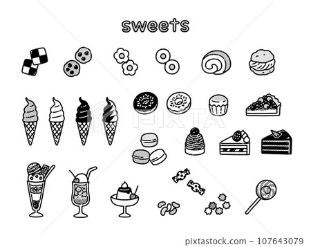 時尚手繪糖果插畫集 時尚手繪糖果插畫集 107643079