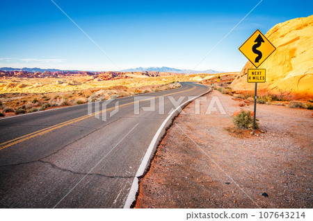 Valley of Fire scenic drive 107643214
