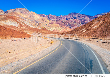 Road through Death Valley Road through Death Valley 107643220