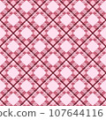 Plaid seamless pattern red 107644116