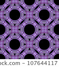 Circular seamless pattern material purple 107644117