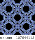 Circular seamless pattern material blue 107644118
