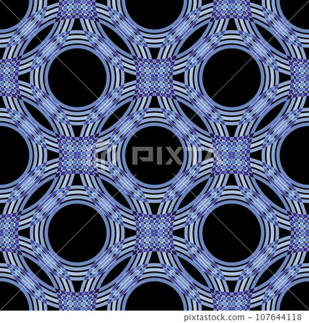 圓形無縫圖案材質藍色 107644118