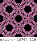 Circular seamless pattern material red 107644119