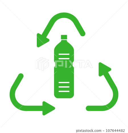 塑膠瓶回收圖標 107644482