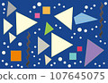 Colorful geometric pattern wallpaper background pattern 107645075
