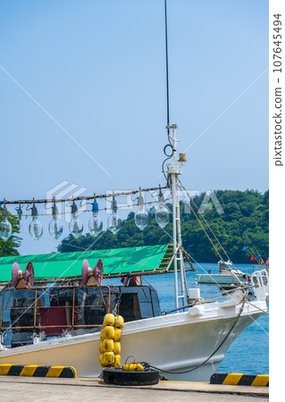 夏季的九十九灣及其魷魚產業和風景優美的海灣 | 能登半島形象 | 能登形象 | 石川縣能登町 107645494