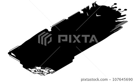 Isometric rectangular design clipart in tech style isolated on white. Short tech plate with copy space. Vector clipart. Isometric rectangular design clipart in tech style isolated on white. Short tech plate with copy space. Vector clipart. 107645690