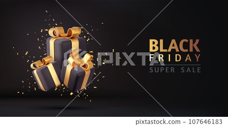 3d Black Friday sale background 107646183