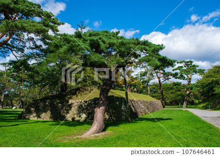 函館市 函館五陵郭庭園風景 函館市 函館五陵郭庭園風景 107646461