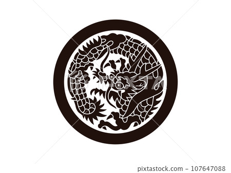 Nichiren sect dragon circle in a circle 107647088
