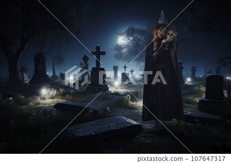 Halloween mystery concept, Generative AI 107647317