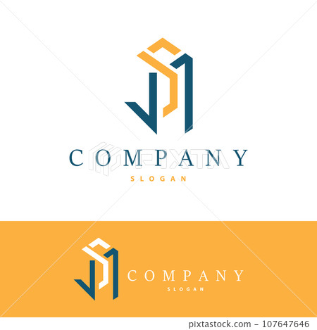 Minimal Initial MS Letter Logo, SM Logo Modern and Luxury Vector Template 107647646