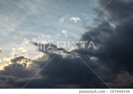 Autumn sunset sky image Autumn sunset sky image 107648546