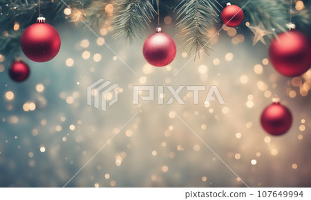 Christmas greeting card template 107649994