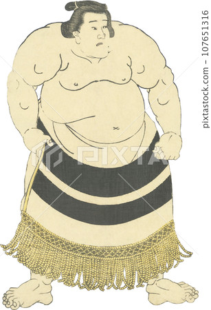 浮世繪插圖相撲力士 浮世繪插圖相撲力士 107651316