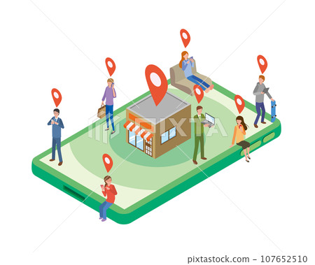 Geotargeting image illustration Geotargeting image illustration 107652510