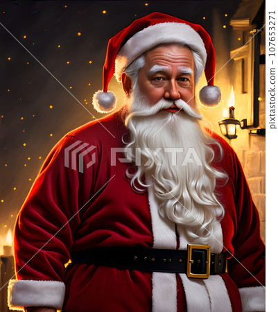 cozy Santa long shot dark. 107653271