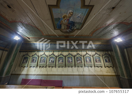 Roman catholic church of Saint-Francis of Assisi, UNESCO site, Hervartov near Bardejov, Slovakia 107655317
