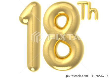 Number 3D Render 107656704