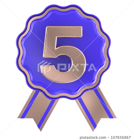 happy anniversary number 3d render 107656867