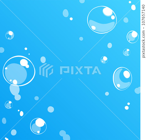 Background illustration_bubbles in the water 107657140