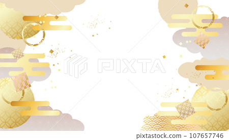 New Year New Year's card material background illustration New Year New Year's card material background illustration 107657746