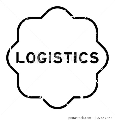 Grunge black logistics word rubber seal stamp on white background Grunge black logistics word rubber seal stamp on white background 107657868