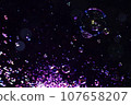 soap bubbles in the night sky 107658207