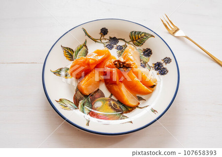 homemade apple compote 107658393